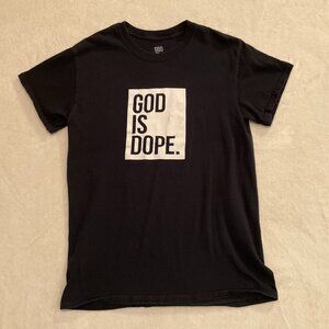 God Is Dope Black Tee Shirt Mens Size Small